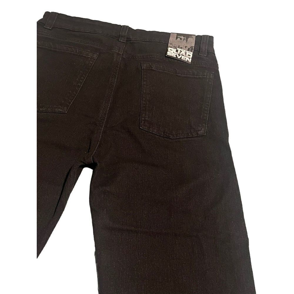Quad Seven Boys Black Stretch Skinny Jeans Size 8 - Picture 9 of 13